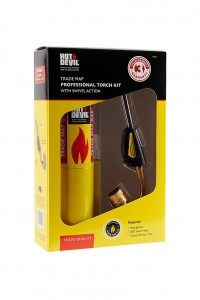 HOT DEVIL PROFESSIONAL TRADE MAP TORCH KIT with Swivel Head