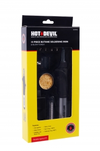 HOT DEVIL 10 Piece Soldering Iron / Blow Torch Kit