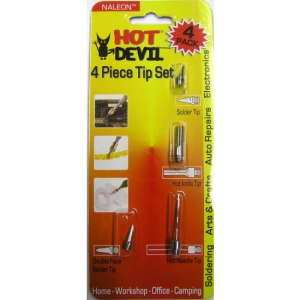 HOT DEVIL 4 PIECE TIP SET (Gas Soldering Iron)