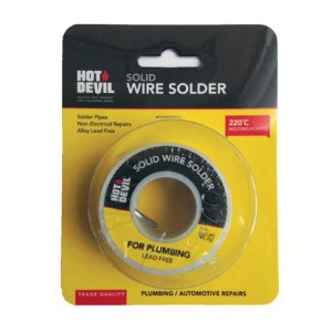 HOT DEVIL SOLDER SOLID WIRE (PLUMBING / AUTO)