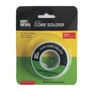 HOT DEVIL SOLDER ACID CORE (METAL WORK)